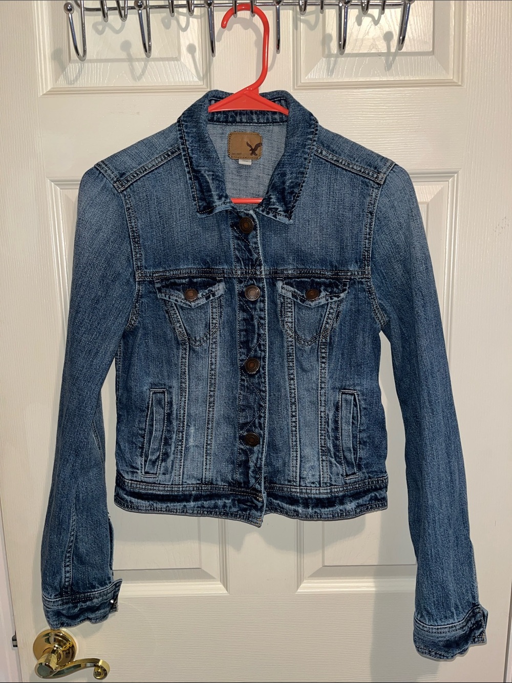 American Eagle Outfitters Light Blue Denim Jacket